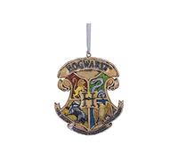 Nemesis Now Adorno colgante Harry Potter con escudo de Hogwarts Amarillo 8 cm