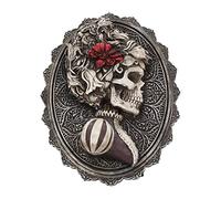 Nemesis Now Hermosa placa de pared (22 cm), color gris