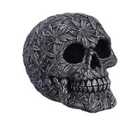 Nemesis Now High Life - Adorno de Calavera, Resina, Plata, 15,5 cm