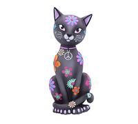 Nemesis Now Hippy Kitty Unisex Estatua Multicolor Poliresina