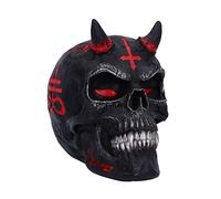 Nemesis Now Infernal Skull Unisex Artículos De Decoración Negro/Rojo Poliresina