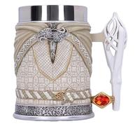 Nemesis Now Jarra de cerveza Gandalf The White 15 cm resina blanca pintada a mano, licencia oficial