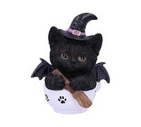 Nemesis Now Kit Novelty - Figura de Gato Bruja, polirresina, Color Negro