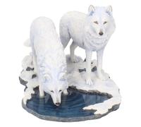 Nemesis Now Estatua Warriors of Winter Wolf Lisa Parker 18 cm Blanco