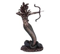 Nemesis Now Medusa's Wrath - Figura Grande de 36 cm, Resina, Bronce, Figura de Diosa Griega de Pelo de Serpiente Pulida, Adorno de mitología Griega, Fundido en la Mejor Resina, Acabado en Bronce