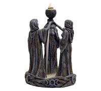 Nemesis Now Mother Maiden & Crone - Quemador de Incienso (Resina, 18 cm), Color Negro