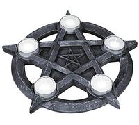 Nemesis Now Pentagram - Portavelas (32 cm), Color Gris