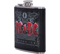 Nemesis Now Petaca con licencia oficial de AC/DC Black Ice en relieve Acero inoxidable 7 onzas