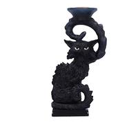 Nemesis Now Salem - Candelabro (20 cm), diseño de Gato, Color Negro