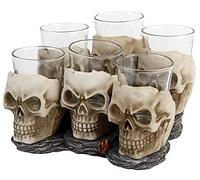 Nemesis Now Six Shooter Skulls Sin clasificar Set vasos chupito Blanco roto Poliresina Sin definir
