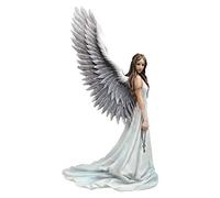 Nemesis Now Spirit Guide - Figura de ángel de Anne Stokes, color blanco, 24 cm, resina