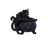 Nemesis Now Spite's Cauldron - Quemador de Incienso (16,3 cm), diseño de Gato Negro
