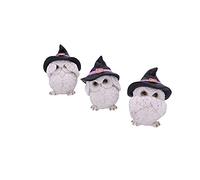 Nemesis Now Three Wise - Figura Decorativa (9 cm), diseño de búho, Color Blanco (U5736U1)