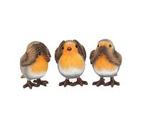 Nemesis Now Three Wise Robins - Figura Decorativa (8 cm), Color marrón