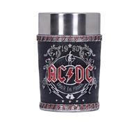 Nemesis Now Vaso de chupito ACDC Back in Black - Licencia oficial, 8,5 cm