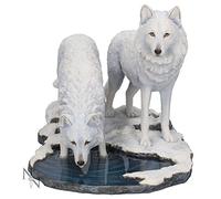 Nemesis Now Warriors of Winter Wolf Lisa Parker - Estatua (18 cm), Color Blanco