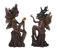 Nemesis Now Woodland Beauty (Juego de 2) Figuras de Resina de 15,5 cm, Color marrón, Dos Figuras de Hadas de árbol, Adornos de Hadas, artículos de Regalo coleccionables, fundidos en la Mejor Resina,