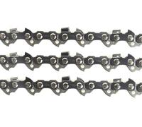 Nemura - Lote de 3 cadenas de motosierra (guía de 50 cm, 72 eslabones de entrenador, paso 3/8, calibre 0,63 (1,6 mm), piezas de repuesto de calidad profesional, marca francesa