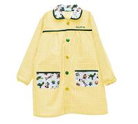 Nenel Bata Escolar Personalizada - Babi escolar infantil con Nombre Bordado - Mandilón personalizado para Niños - Modelo Toy Story (5-6 Años, Amarillo)