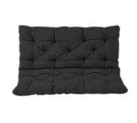NENIUX Cojín de repuesto para columpio de porche, cojín de repuesto para columpio de exterior, tapete suave con lazos para muebles, patio, jardín, 100 x 100 x 8 cm, negro