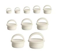 NentMent Paquete de 10 Tapones de Drenaje de Cubo de fregona de Repuesto, Tapones de Sellado de Goma con Agarre de Anillo para fregonas Planas giratorias y Sistema de Cubos, Agujeros de tubería de