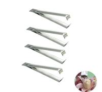 NentMent Paquete de 4 peladores de ajos, removedor de piel, sin olor, de acero inoxidable, fácil y rápido, útil, para utensilios de cocina del hogar