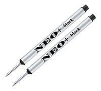 NEO+ Recambios para bolígrafo rollerball - Juego de 2 en tinta negra