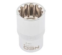 Neo Tools 08-582 - Llave de vaso larga, 12 cantos (10 mm, 1/2")