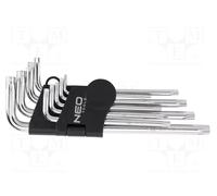 Llave Torx, con imán/juego 9 piezas/ 09-526
