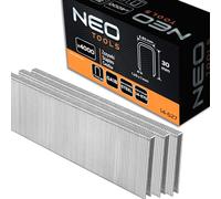 NEO TOOLS Grapas galvanizadas para grapadora neumática (para NEO modelo 14-570), GA18, tipo 90 (4K), longitud 10-40 mm, 4000 unidades, alambre de acero galvanizado, resistente a la corrosión (30 mm)