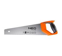 NEO TOOLS Hoja de sierra circular de precisión de 400 mm, 7 TPI, mango de dos componentes, dientes afilados y endurecidos de tres lados, para carpintería eficiente y