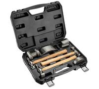 NEO TOOLS - Juego de 3 martillos con mango de madera, 4 arandelas para perfilar chapas