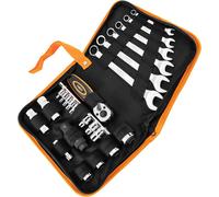 NEO TOOLS: Juego de herramientas para motocicletas - 25 piezas. - Estuche blando; para motocicletas de diversas marcas y modelos; ideal para profesionales y aficionados