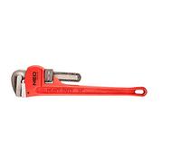 NEO TOOLS Llave de tubo Stillson 350 mm, rango 58 mm, 14", peso 1,25 kg, carcasa de hierro dúctil, mandíbulas forjadas, lijadas, ranuradas, mecanismo de tornillo sin fin