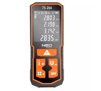 Neo tools medidor de distancia laser, telémetro láser ip54, longitud