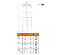 Neo tools pantalones de trabajo de 5 bolsillos, negro, 98% algodón, 2