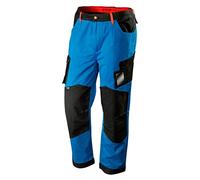 NEO TOOLS Pantalones de trabajo HD+ para hombre, 100% algodón, 275 g/m², tallas S-XXL, zona de las rodillas con bolsillos en la rodilla, cintura elástica con trabillas para cinturón