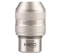 NEO TOOLS Portabrocas para machos de roscar, portabrocas de rosca, portaherramientas, atornillador inalámbrico, adaptador de machos de 3/8 pulgadas, para rosca M5-M12, CrV