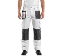 Neo Tools Topex - Pantalones de Trabajo Profesionales, Color Blanco, Talla S-XXL (M/50)
