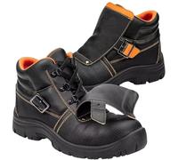 NEO TOOLS Zapatos de seguridad para hombre, antideslizantes, de piel, botas de trabajo, transpirables, ligeras, botas de trabajo, zapatos de seguridad, zapatos de soldador, talla 39-47, multicolor, 44