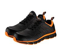 NEO TOOLS Zapatos de seguridad para hombre , S1 SRC, botas de trabajo reforzados, suela antideslizante antiestática de EVA y goma de caucho, sin metálicos, talón resistente, Negro, talla 44