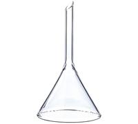 neoLab - Embudo de vidrio de sodio de cal resistente al calor y mango corto - Embudo de cristal de ángulo de 60° con diámetro de 55 mm y longitud del mango - Pequeño embudo químico transparente para