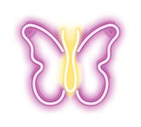 Neón led signo luz usb led luz hogar luz luz nocturna mariposa rosa