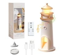 NEOVSUNY Decoración de Faro, Lámpara de Faro con Bluetooth y Ruido Blanco Función,Faro Decorativo LED con Proyección,Luz Nocturna Casa Iluminada,Regalo para Cumpleaños,Decoración de Niños Habitaciones