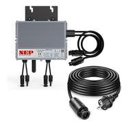 NEP BDM-1000, inversor de 1000W, kit con doble MPPT, incluye cable de 5 metros con conector Schuko BQ