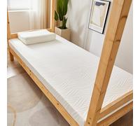 NEPHRA Colchón Plegable 5/8 cm de Grosor, Futon Plegable & Enrollable, Espuma Viscoelástica Colchón para Camas Individuales/Dobles/King, Dormitorios/Camping(White -5cm,150 cm x 200 cm)