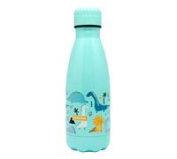 NERTHUS FIH 899 botella térmica infantil acero inoxidable 350 ml doble pared dinosaurios ideal para el cole