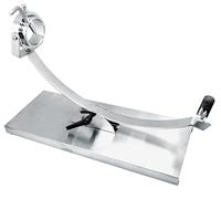 Nerthus FIJ 1233 jamonero basculante con cabezal giratorio y base de acero inoxidable soporte para cortar jamón y paleta