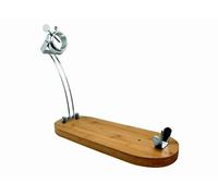 NERTHUS Jamonero Cabezal Giratorio Plegable Soporte para Jamón, Acero Inoxidable, Marrón, Plegable Paleta/Pata