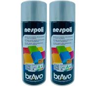Nespoli Pintura en Spray, Color Aluminio, 400 ml, Acabado Profesional (Paquete de 2)